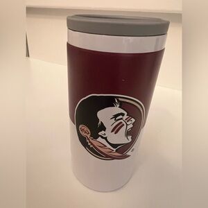 LOGO BRANDS FLORIDA STATE 12 OZ COOLIE 
FOR SLIM CANS  HAND WASH ONLY